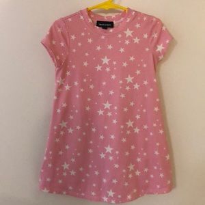 Pink dress with white stars!